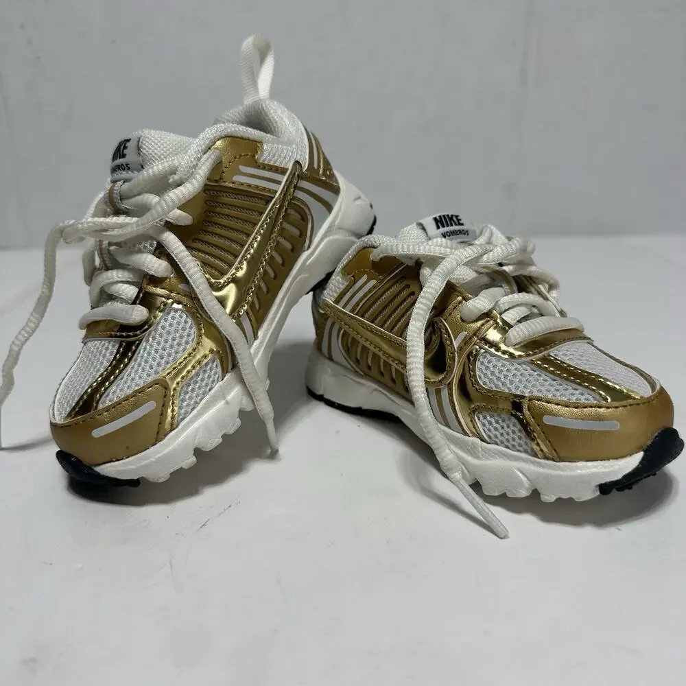 Nike Zoom Vomero 5 Metallic Gold Kid Size 7C - Used Only Once